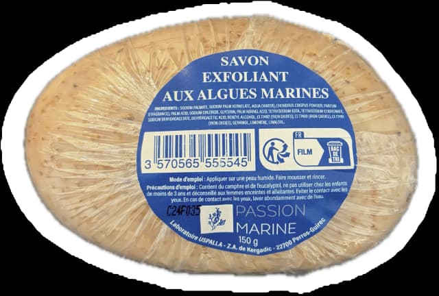 Savon exfoliant aux algues marines