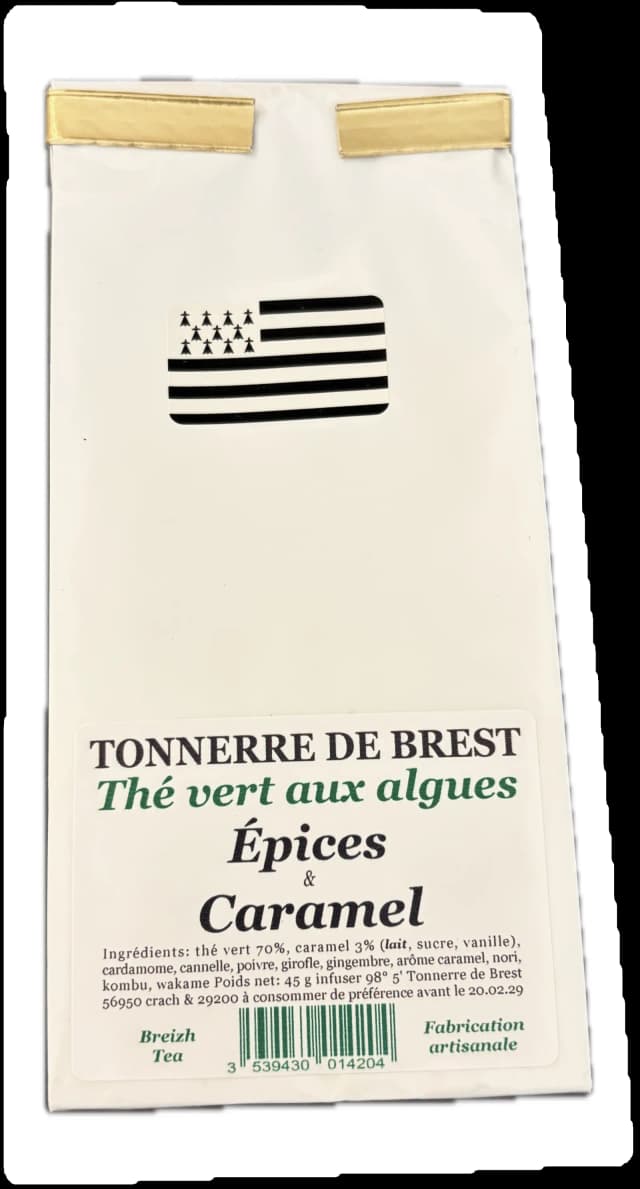 Thé vert aux algues épices et Caramel